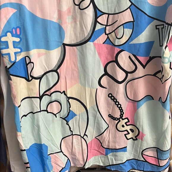 Reason Multicolor Graphic Casual Button Down Shirt - Picture 7 of 7